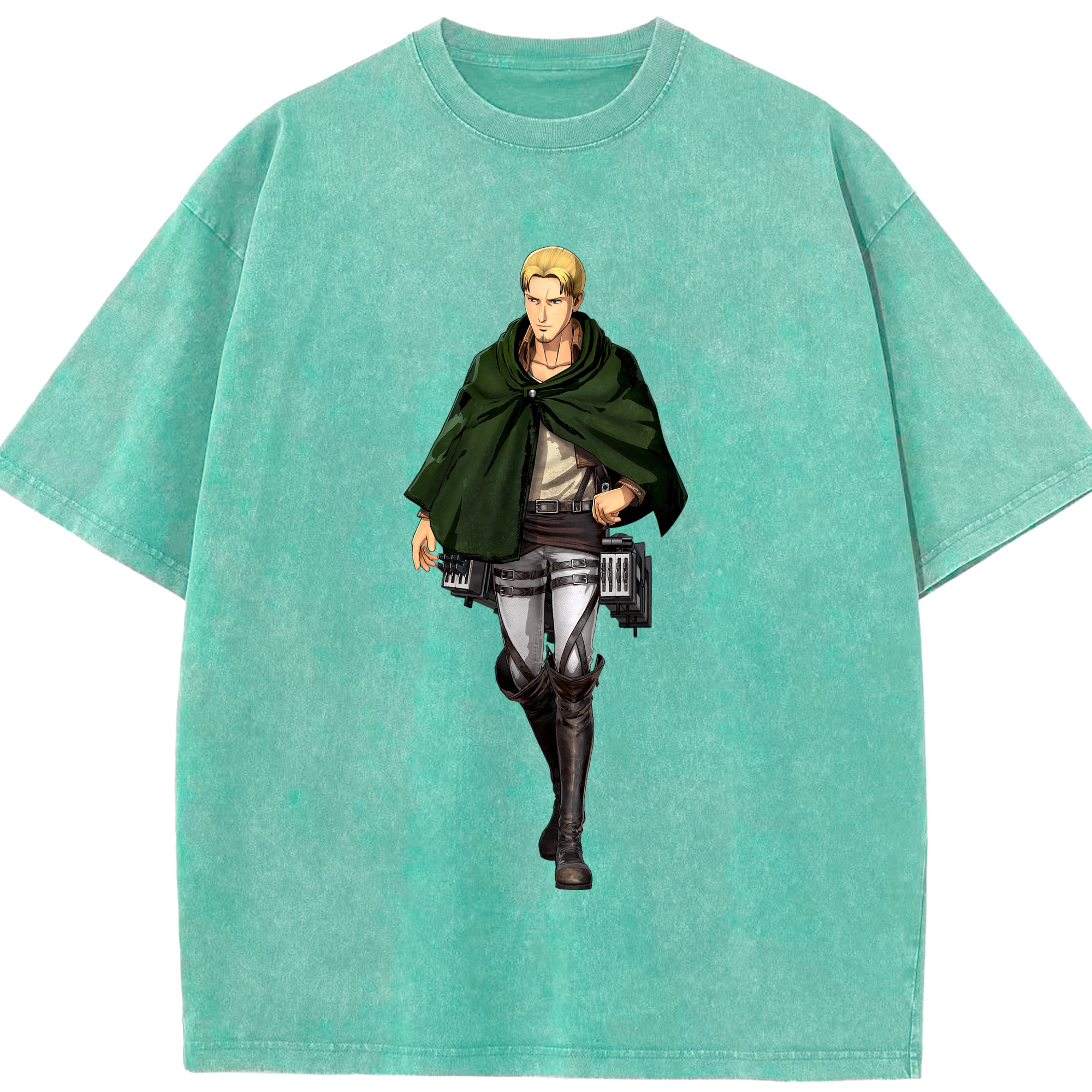 （画像用） 進撃の巨人 Attack on Titan 綿100% ヴィンテージ風 半袖Tシャツ（フロントプリント）